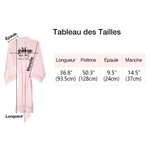 Peignoir Personnalisé avec Nom et Initiale Peignoir de Mariage de Style Hawaïen Cadeau pour Demoiselle d'Honneur