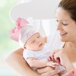 Gepersonaliseerd Roze Strik Baby Meisje Zacht Ziekenhuis Gebreid Mutsje met Geborduurde Naam Schattig Hoofd Accessoire Baby Shower Gift voor Pasgeborene