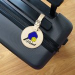 Personalisierte einstellbare Pickleball Leder Gepäckanhänger mit ID-Etikett-Halter und Name Geburtstag Reisegeschenk für Pickleball Spieler Liebhaber
