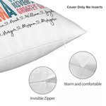 Funda de cojín personalizada con el apodo y los nombres de los niños del 1 al 16 Día de la Madre Regalo de cumpleaños para mamá abuela