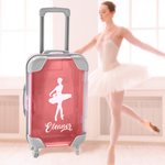 Personalisierte Ballerina Silhouette Lovely Mini Reisekoffer Bobby Pin Aufbewahrungsbox Geburtstagsgeschenk für sie