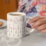 Tasse en Céramique Personnalisée avec 1-16 Fleurs de Naissance et Noms Mug à Café Cadeau de Fête des Mères pour Elle