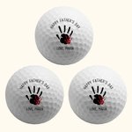 Pallina da golf personalizzata con testo e nome per la festa del papà con design della mano regalo per appassionati di golf