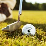 Pallina da golf personalizzata con testo e nome per la festa del papà con design della mano regalo per appassionati di golf