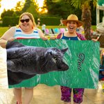 Serviette de Plage Personnalisée avec Prénom Portrait Animal Style Peinture à l'Huile Cadeau Anniversaire Voyage pour Amoureux d'Animal de Compagnie