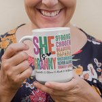 Tasse en Céramique Personnalisée avec 1-16 Noms d'Enfants Mug à Lettre Colorée Cadeau de Fête des Mères pour Maman Grand-mère