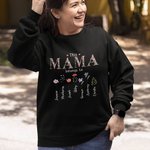 Sudadera personalizada This Mommy Belongs To 1-16 Birth Flower con nombre Cumpleaños Día de la Madre Regalo para mamá Abuela