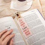 Personalized Pet Photo Acrylic Bookmark with Name Birthday Gift for Cat Dog Owner Book Lovers