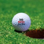 Pallina da golf personalizzata Best Dad Ever con nome inciso Set di 3 regali di compleanno per la festa del papà per lui