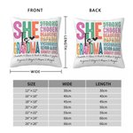 Funda de cojín personalizada con el apodo y los nombres de los niños del 1 al 16 Día de la Madre Regalo de cumpleaños para mamá abuela