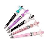 Stylo à Bille Perlé Personnalisé avec Nom Fournitures de Bureau Cadeau d'Anniversaire pour Amoureux de la Vache