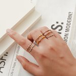 Personalized Morse Code Bead Initials Fidget Ring Adjustable Anxiety Relief Jewellery Birthday Inspirational Gift for Her