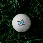 Pallina da golf personalizzata Best Dad Ever con nome inciso Set di 3 regali di compleanno per la festa del papà per lui
