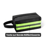 Trousse de Toilette Personnalisée avec Texte Sac Grande Capacité Style Réfléchissant Bunker Accessoires de Voyage Cadeau pour Pompier Homme