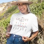 Personalized This Mommy Nana Belongs To 1-16 Birth Flowers T-shirt with Name Birthday Mother's Day Gift for Mom Grandma