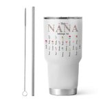 Personalized This Mom Grandma Belongs To 30oz Tumbler with 1-16 Birth Flowers and Names Mother’s Day Gift for Mom Grandma