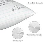 Personalisierte Sie haben immer meine Nummer eins Fan werfen Kissenbezug mit Handschrift Love Letter Design Muttertag für Familie
