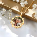 Personalisierte Geometrische kubische Polygon Foto Halskette Geburtstag Muttertag Memorial Geschenk für sie