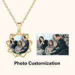 Personalisierte Geometrische kubische Polygon Foto Halskette Geburtstag Muttertag Memorial Geschenk für sie