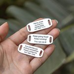 Personalized Stainless Steel Shoe Tag ID with Engraved Text Birthday Gift for Runners Cyclists