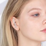 Gepersonaliseerde Oor Wrap Crawler Hook Oorbellen met Naam Geen Piercing Oor Manchet Edgy Statement Sieraden Verjaardagscadeau voor haar