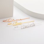 Gepersonaliseerde Oor Wrap Crawler Hook Oorbellen met Naam Geen Piercing Oor Manchet Edgy Statement Sieraden Verjaardagscadeau voor haar