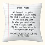 Gepersonaliseerd Ik Knuffelde Dit Kussen Liefdesletters Werpkussenhoes Moederdag Vaderdag voor Mama Papa