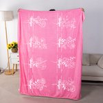 Personalisierte Multicolor 1-12 Geburt Blume und Namen weiche Fleece-Decke Muttertag Geburtstag Geschenk für Mama Oma