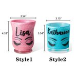 Personalized Glitter Colour Make Up Brush Holder Desk Organizer with Name Birthday Anniversary Gift for Her