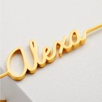 Gepersonaliseerde Oor Wrap Crawler Hook Oorbellen met Naam Geen Piercing Oor Manchet Edgy Statement Sieraden Verjaardagscadeau voor haar