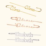 Gepersonaliseerde Oor Wrap Crawler Hook Oorbellen met Naam Geen Piercing Oor Manchet Edgy Statement Sieraden Verjaardagscadeau voor haar