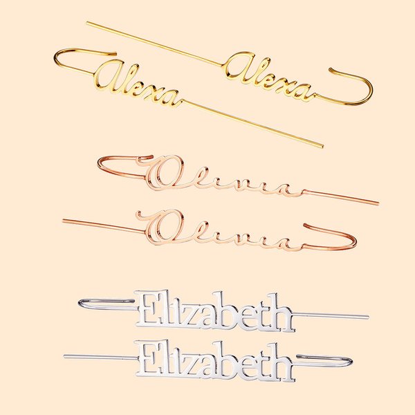 Gepersonaliseerde Oor Wrap Crawler Hook Oorbellen met Naam Geen Piercing Oor Manchet Edgy Statement Sieraden Verjaardagscadeau voor haar