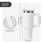 Gobelet Personnalisé avec Fleurs de Naissance et Noms Gobelet de Grande Capacité avec Anse Cadeau Fête Anniversaire pour Mère Femme