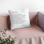 Personalisierte Sie haben immer meine Nummer eins Fan werfen Kissenbezug mit Handschrift Love Letter Design Muttertag für Familie