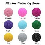 Personalized Glitter Colour Make Up Brush Holder Desk Organizer with Name Birthday Anniversary Gift for Her