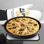 Set di un guanto da forno e una presina da cucina personalizzati con nome e testo regalo per festa del papà per amanti della cucina