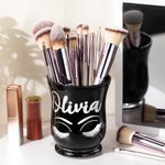 Personalized Glitter Colour Make Up Brush Holder Desk Organizer with Name Birthday Anniversary Gift for Her