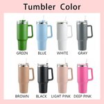 Gobelet Personnalisé avec Fleurs de Naissance et Noms Gobelet de Grande Capacité avec Anse Cadeau Fête Anniversaire pour Mère Femme