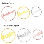 Boucles d'Oreilles Personnalisées avec Nom Créole d'Évidage en Cercle Cadeau Anniversaire Fête pour Femme