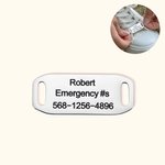 Personalized Stainless Steel Shoe Tag ID with Engraved Text Birthday Gift for Runners Cyclists
