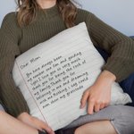 Personalisierte Sie haben immer meine Nummer eins Fan werfen Kissenbezug mit Handschrift Love Letter Design Muttertag für Familie