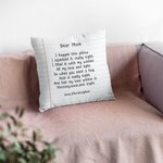 Gepersonaliseerd Ik Knuffelde Dit Kussen Liefdesletters Werpkussenhoes Moederdag Vaderdag voor Mama Papa