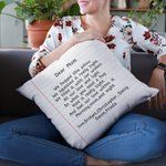 Gepersonaliseerd Ik Knuffelde Dit Kussen Liefdesletters Werpkussenhoes Moederdag Vaderdag voor Mama Papa