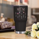 Personalized This Mom Grandma Belongs To 30oz Tumbler with 1-16 Birth Flowers and Names Mother’s Day Gift for Mom Grandma