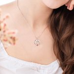 Gepersonaliseerde Babyvoeten Hart Geboortesteenketting met Gegraveerde Namen Moederdag Verjaardagscadeau voor nieuwe moeder