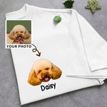 Personalisierte Ölgemälde Haustier Porträt Foto T-Shirt Sweatshirt mit Namen Multicolor verfügbar Geburtstagsgeschenk für Tierliebhaber Besitzer