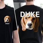 Personalisierte Ölgemälde Haustier Porträt Foto T-Shirt Sweatshirt mit Namen Multicolor verfügbar Geburtstagsgeschenk für Tierliebhaber Besitzer