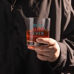 Personalized Design Your Own Custom Message 10oz Whisky Glass with Colourful Letters Birthday Father's Day Gift for Liquor Lovers