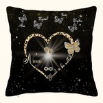 Personalized Blessed to Be Called Nana Throw Pillow Cover with 1-9 Butterflies Mother's Day Gift for Her