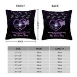 Personalisierte Wann immer Sie dieses Herz berühren, werden Sie wissen, dass wir Sie lieben, werfen Kissenbezug mit 1-9 Schmetterlinge Muttertag Gesch